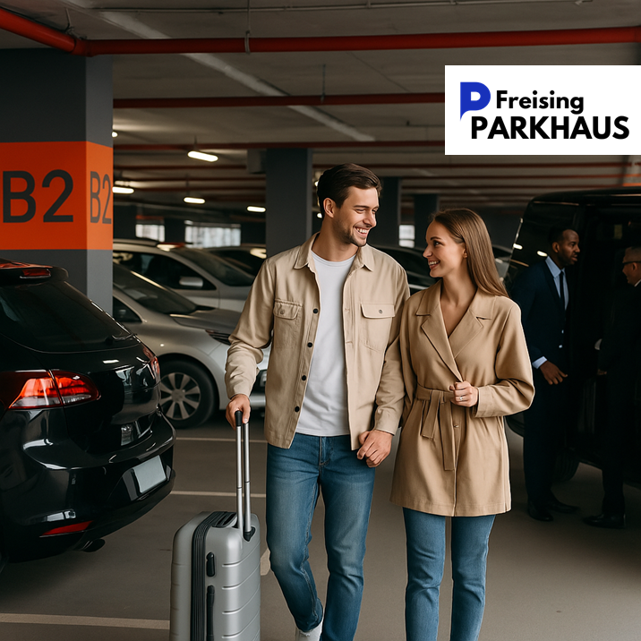 Sicher Parken für Urlaub oder Geschäftsreise - Parkhaus Freising